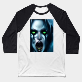 VERY SCARY HALLOWEEN VAMPIRESS Baseball T-Shirt